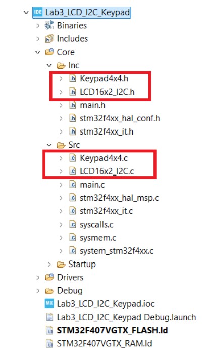 LCD and keypad libraries